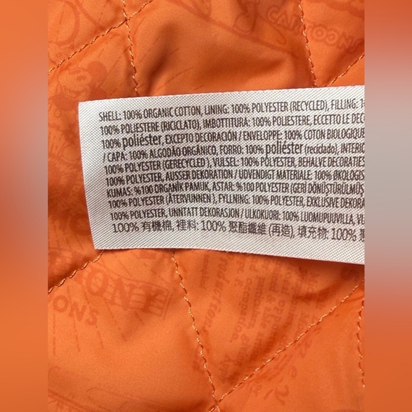 Disney 100 Walt Disney Studios Button Up Jacket Shirt Brown Orange Men's Size L - Picture 7 of 12